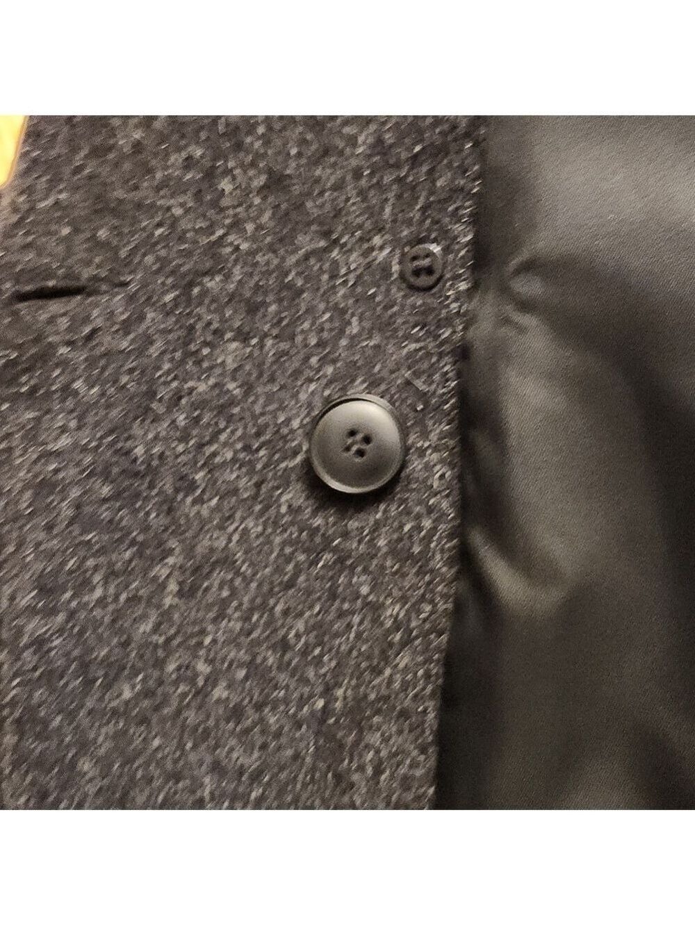 Forecaster of Boston Pure Wool Mohair PeaCoat Size: 10 Charcoal gray mid length - Picture 14 of 15